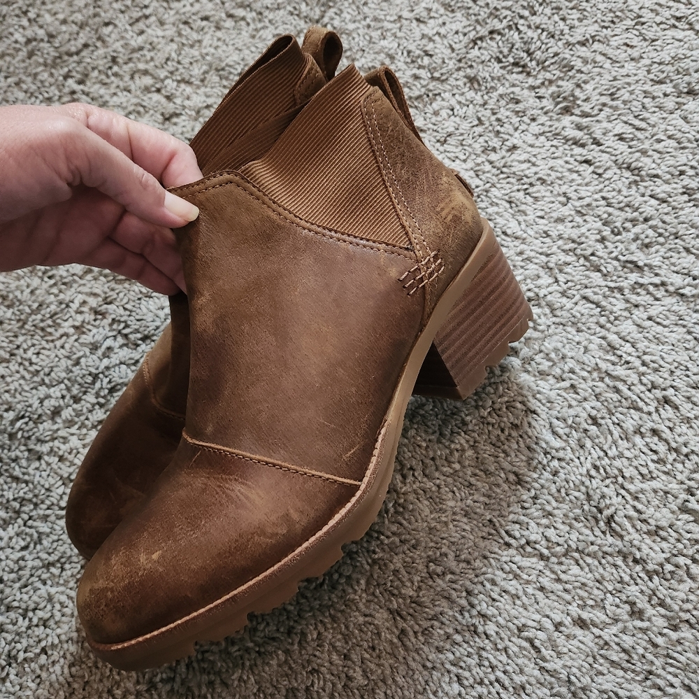 Sorel Brown Ankle Boots